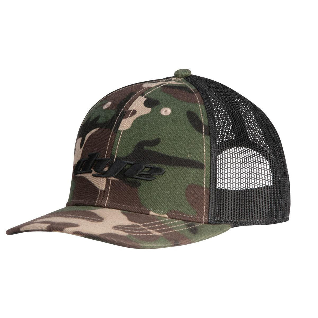DYE HAT LOGO TRUCKER CAMO/BLACK SNAP BACK - DYE Precision Germany GmbH