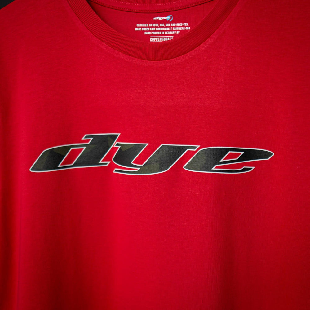 SHIRT DYE ICONIC - Dark Camo-Red - DYE Precision Germany GmbH