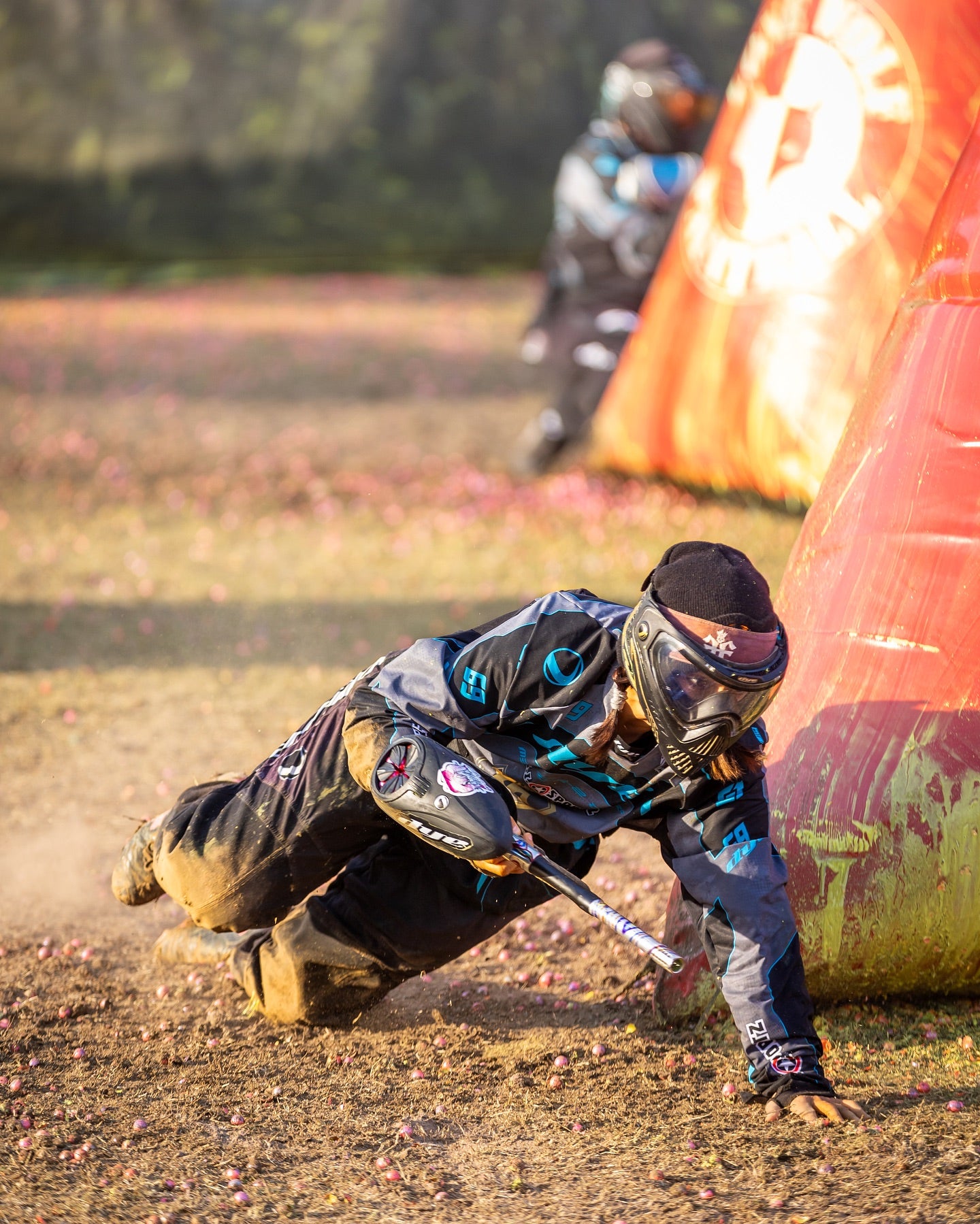 Paintball Spieler bei einem Paintball Match