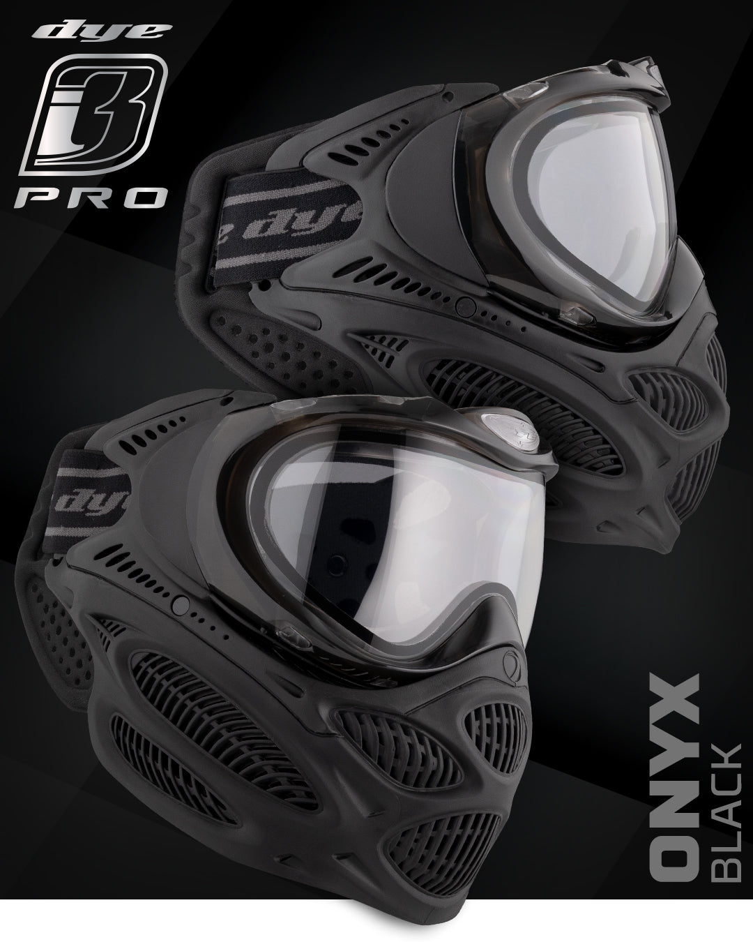 DYE i3 PRO GOGGLE - ONYX BLACK